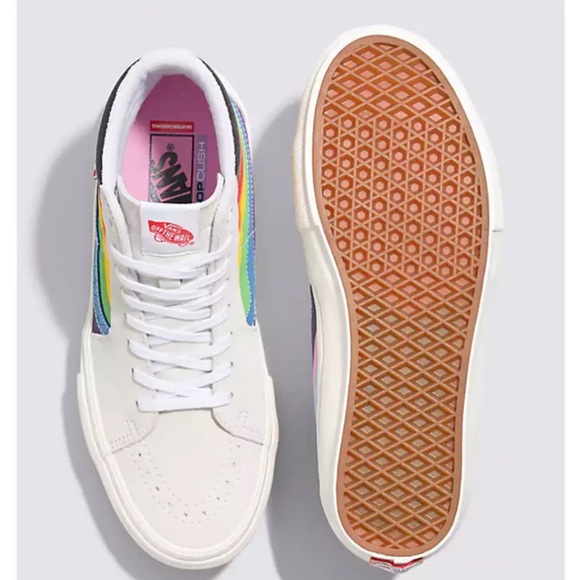 MENS 11 PRIDE RAINBOW TENNIS SHOES VANS SKATE - Picture 3 of 7